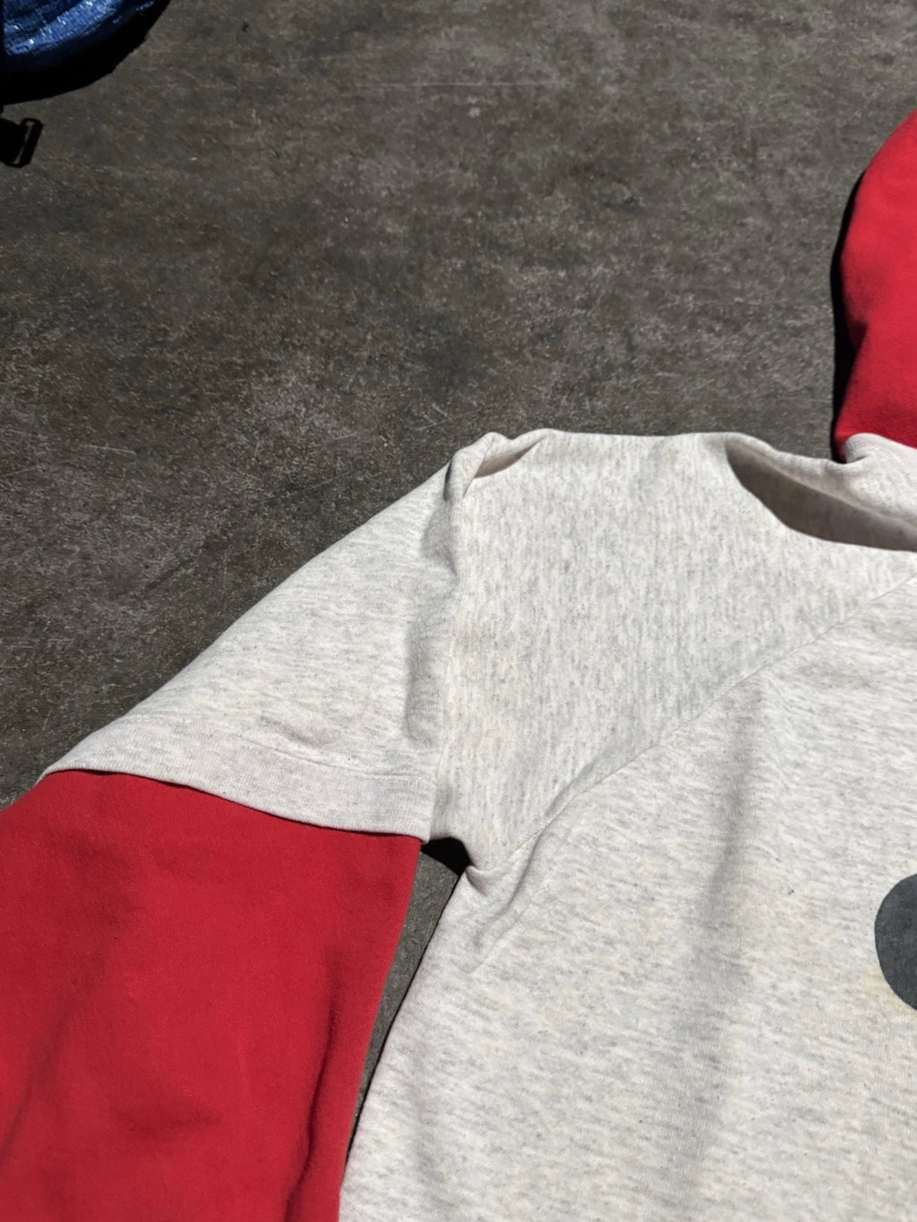 Vintage 90s Mickey Hooded Sweatshirt gym Style Wrestling Mens Large