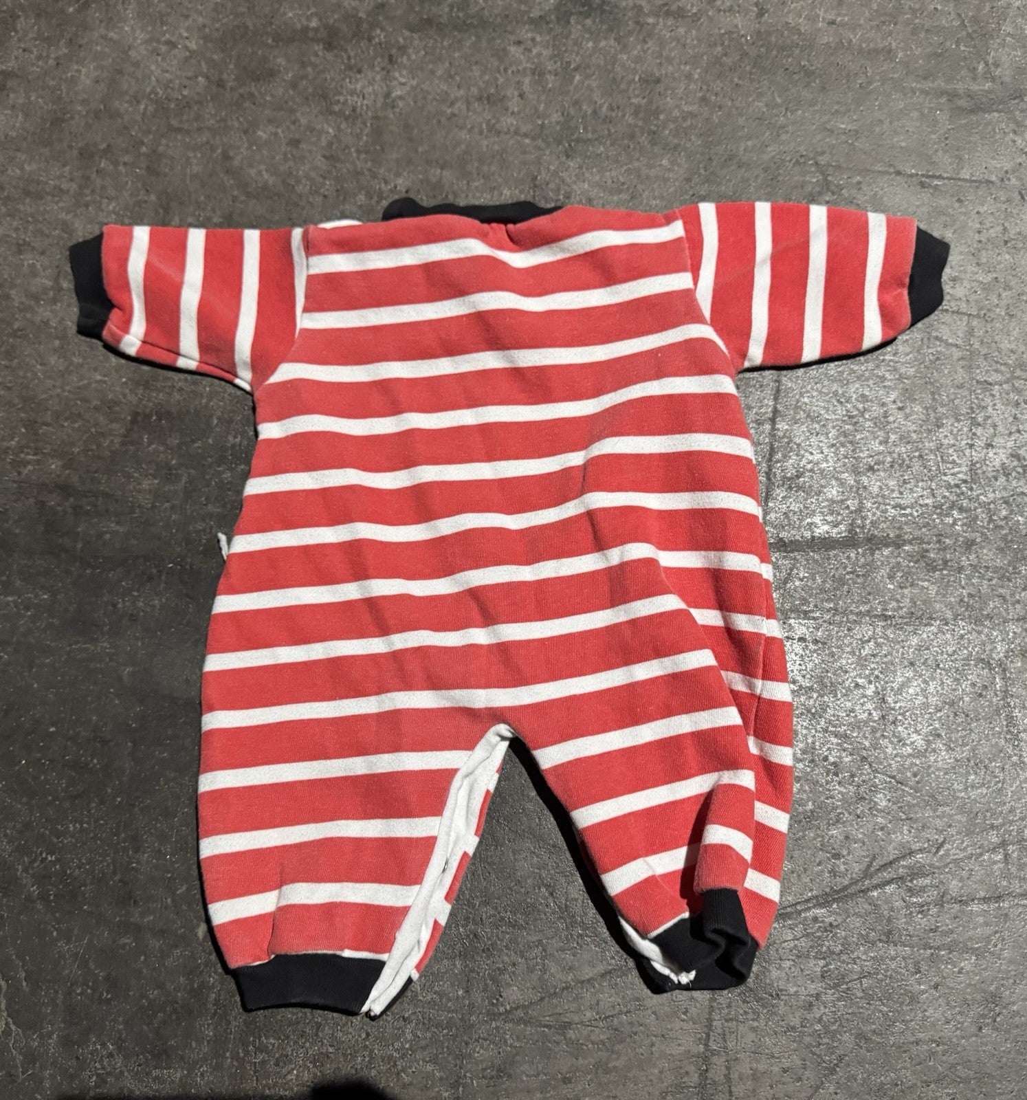 Snoopy Christmas Striped Romper One Piece 0/6 Mo