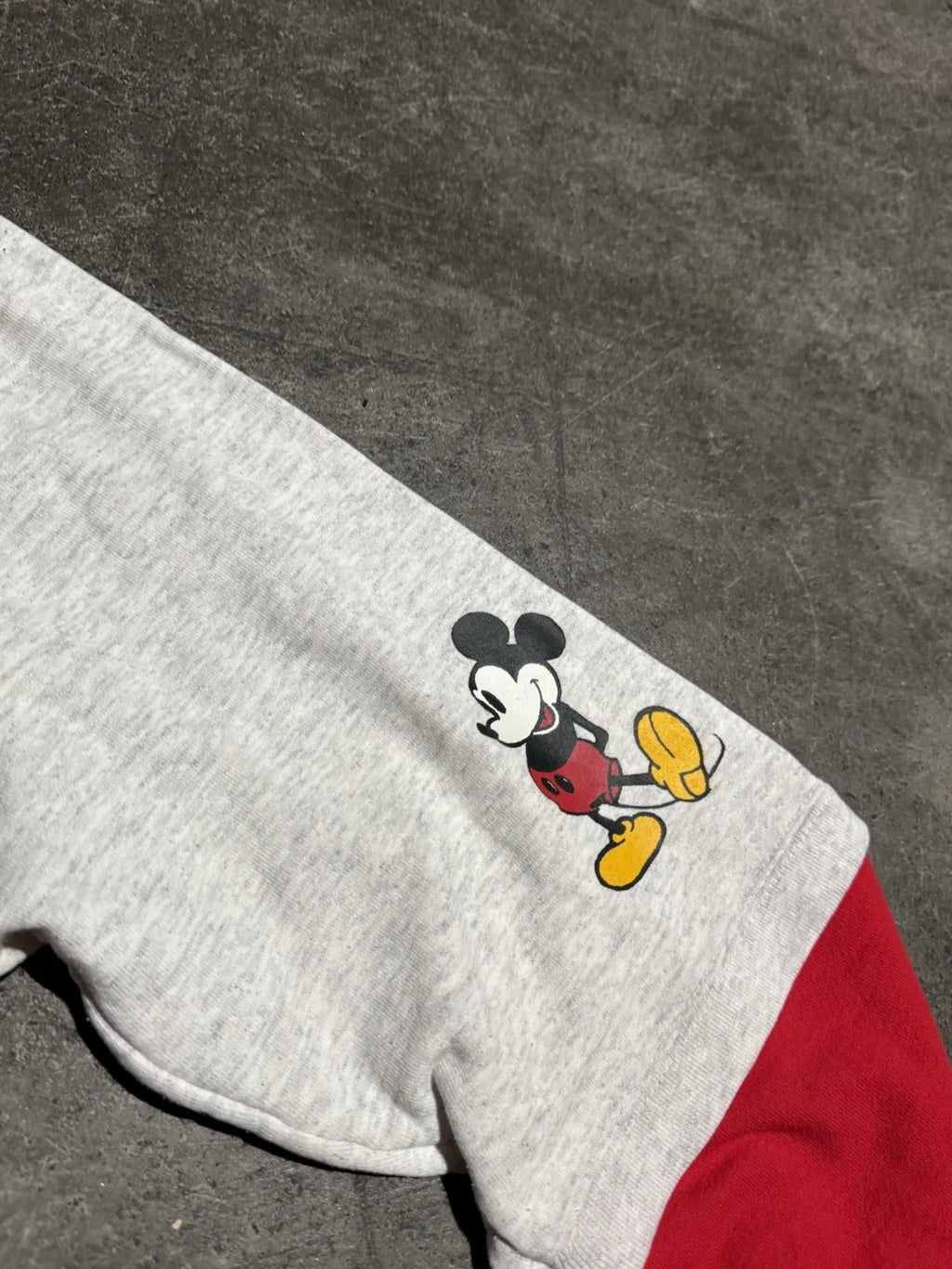 Vintage 90s Mickey Hooded Sweatshirt gym Style Wrestling Mens Large
