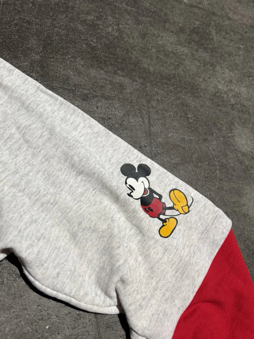 Vintage 90s Mickey Hooded Sweatshirt gym Style Wrestling Mens Large