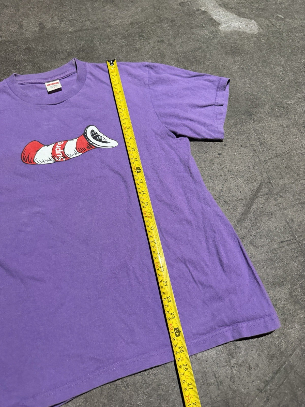 Supreme Cat in The Hat Tee - Purple -medium (FW18)