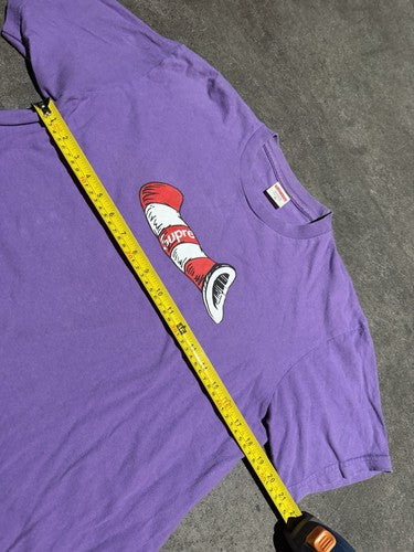 Supreme Cat in The Hat Tee - Purple -medium (FW18)